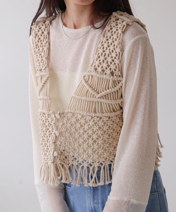 マクラメベスト