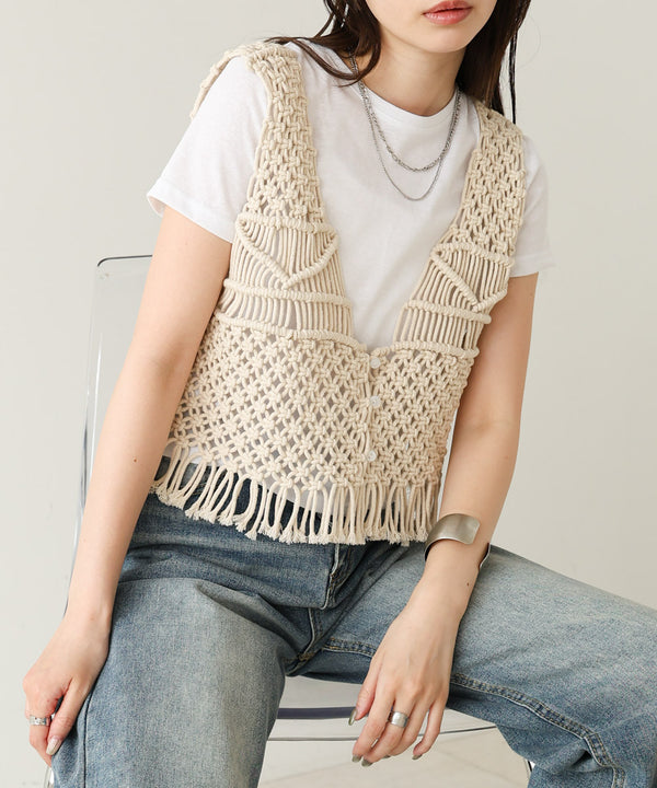 マクラメベスト