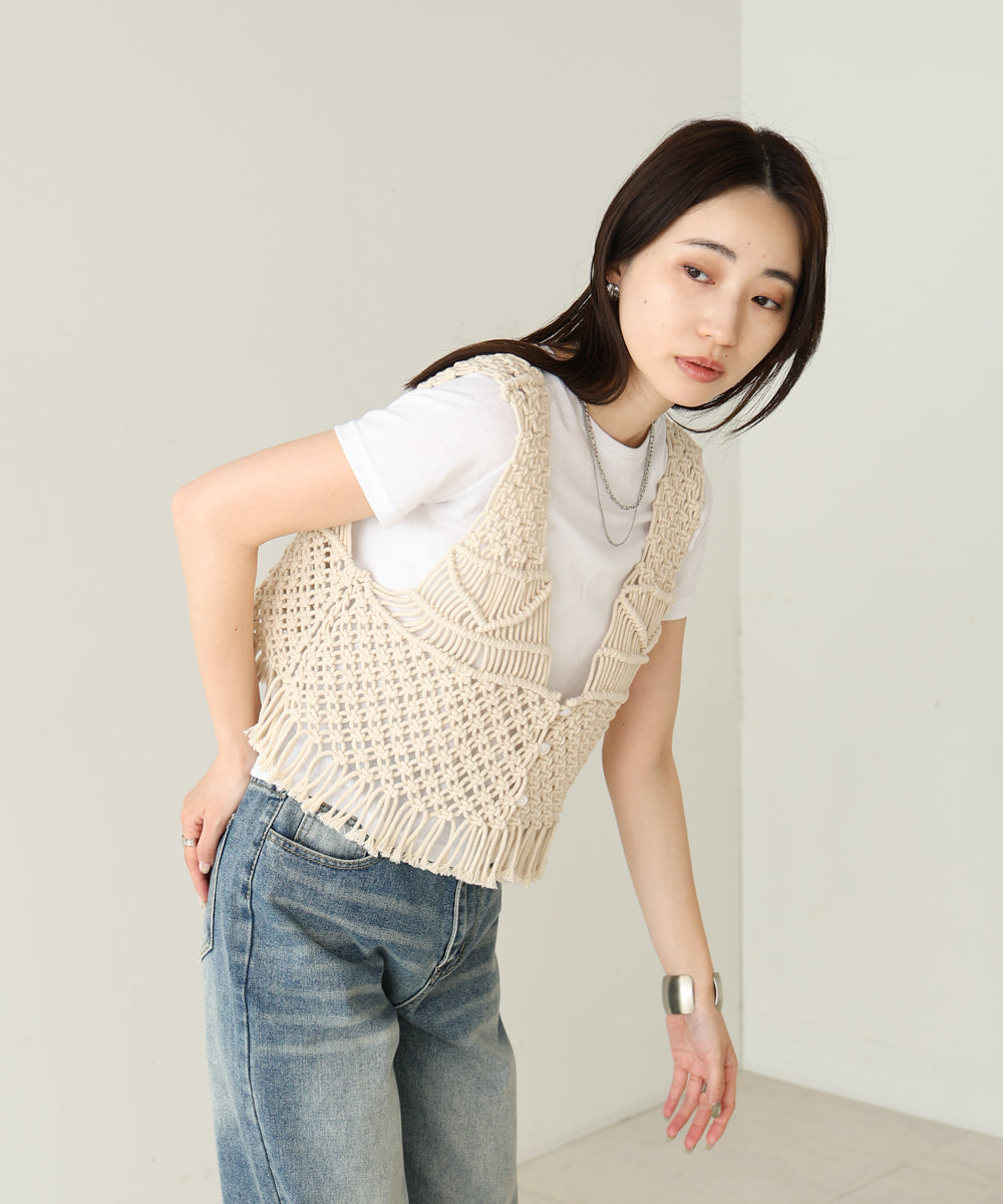 マクラメベスト