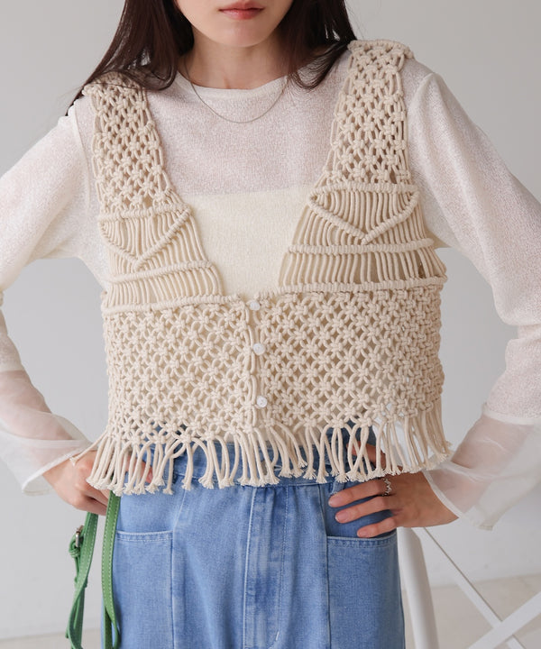 マクラメベスト