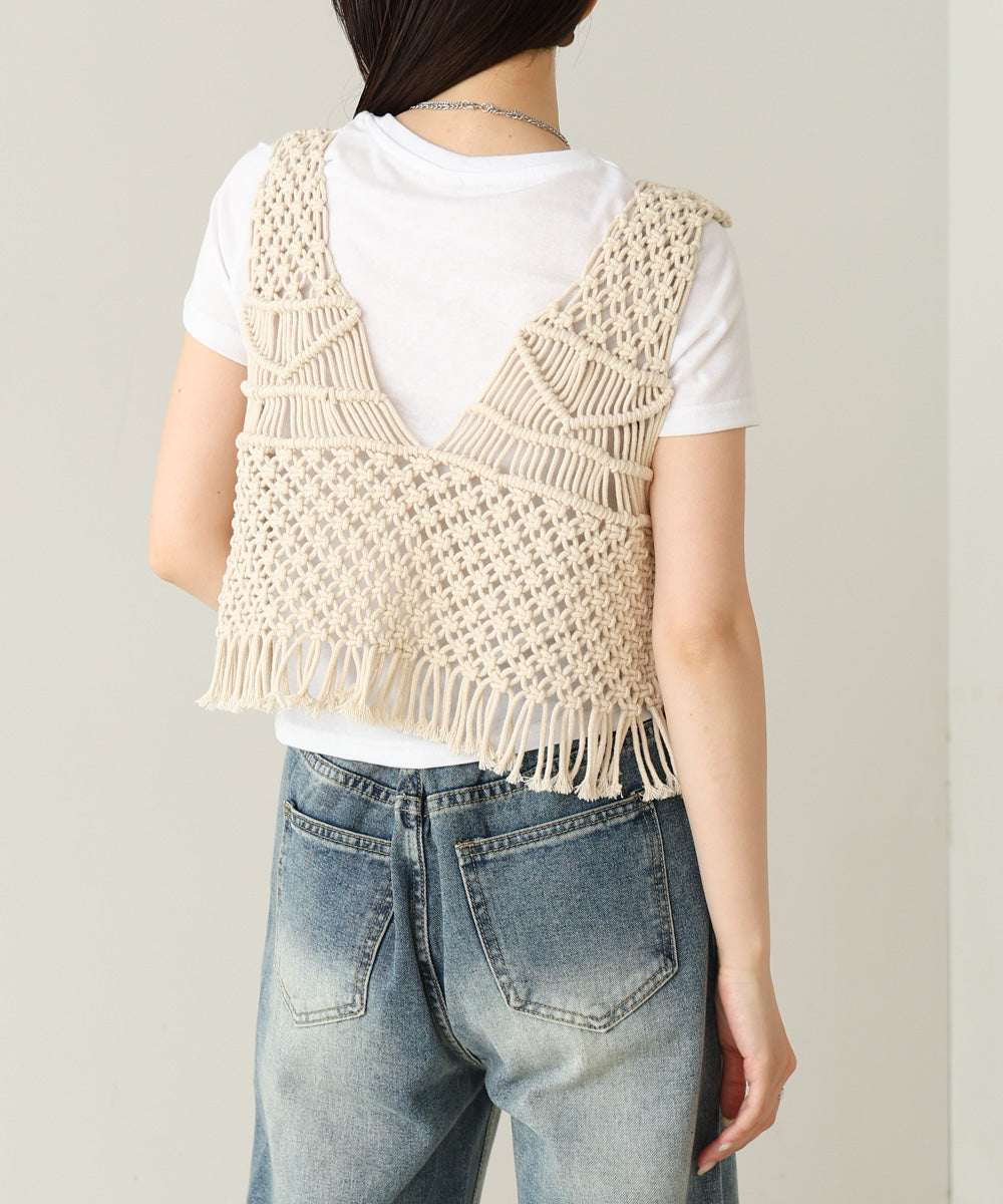 マクラメベスト