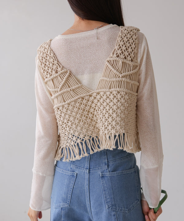 マクラメベスト