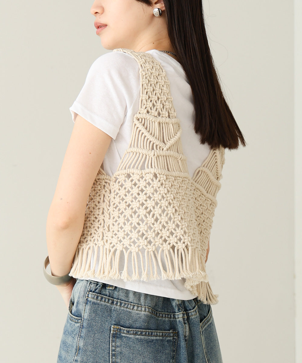 マクラメベスト