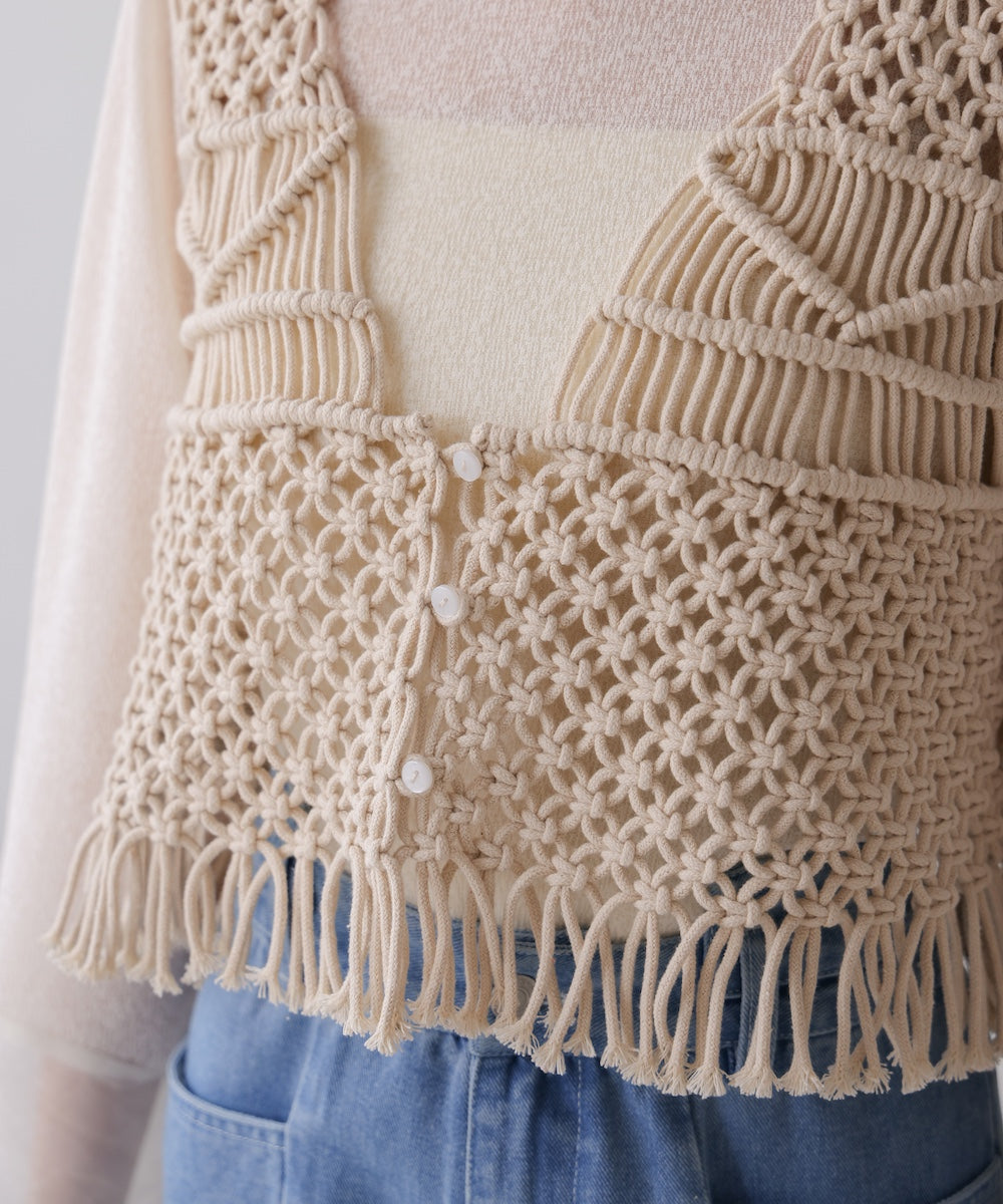 マクラメベスト