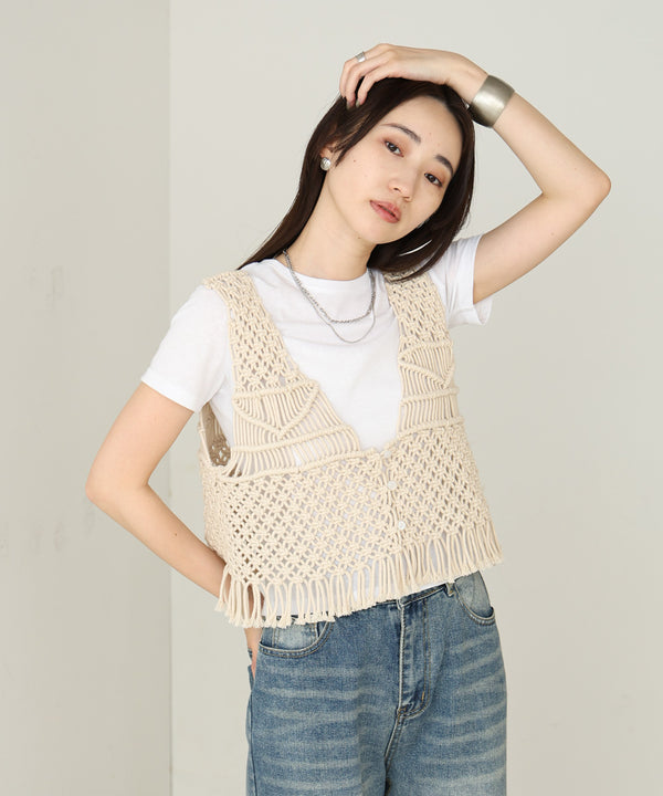 マクラメベスト