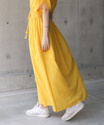 【S・Mサイズ展開】フロント刺繍ウエストシャーリングワンピース