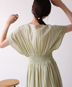 【S・Mサイズ展開】フロント刺繍ウエストシャーリングワンピース