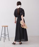 【S・Mサイズ展開】フロント刺繍ウエストシャーリングワンピース