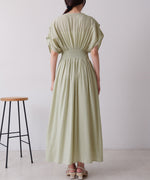 【S・Mサイズ展開】フロント刺繍ウエストシャーリングワンピース