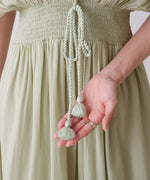 【S・Mサイズ展開】フロント刺繍ウエストシャーリングワンピース