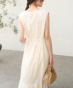 【S・Mサイズ展開】パネル刺繍ノースリワンピース