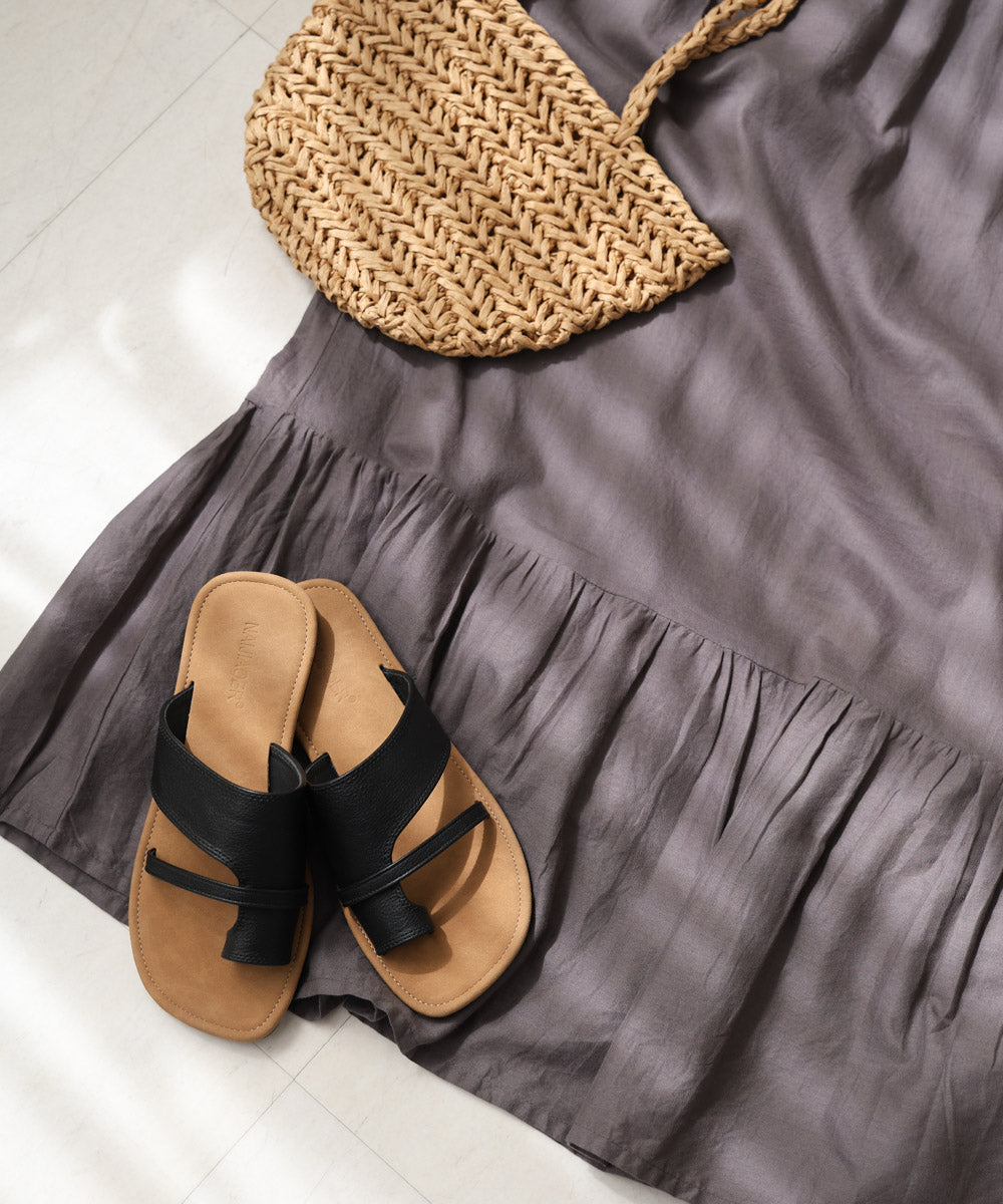 【S・Mサイズ展開】パネル刺繍ノースリワンピース