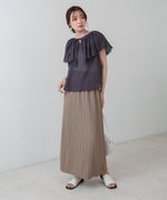 コットンボイルパンチングレースブラウス