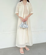 【S・M・Lサイズ展開】クロシェコンビキャミワンピース