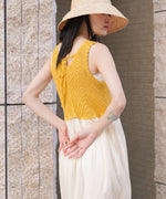 【S・M・Lサイズ展開】クロシェコンビキャミワンピース