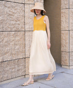 【S・M・Lサイズ展開】クロシェコンビキャミワンピース