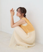 【S・M・Lサイズ展開】クロシェコンビキャミワンピース