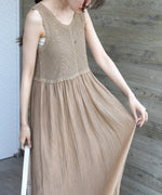 【S・M・Lサイズ展開】クロシェコンビキャミワンピース