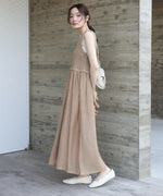 【S・M・Lサイズ展開】クロシェコンビキャミワンピース