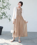 【S・M・Lサイズ展開】クロシェコンビキャミワンピース