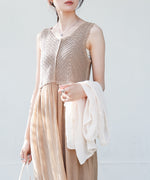 【S・M・Lサイズ展開】クロシェコンビキャミワンピース