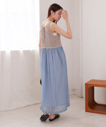 【S・M・Lサイズ展開】クロシェコンビキャミワンピース