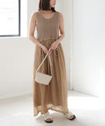 【S・M・Lサイズ展開】クロシェコンビキャミワンピース