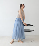 【S・M・Lサイズ展開】クロシェコンビキャミワンピース