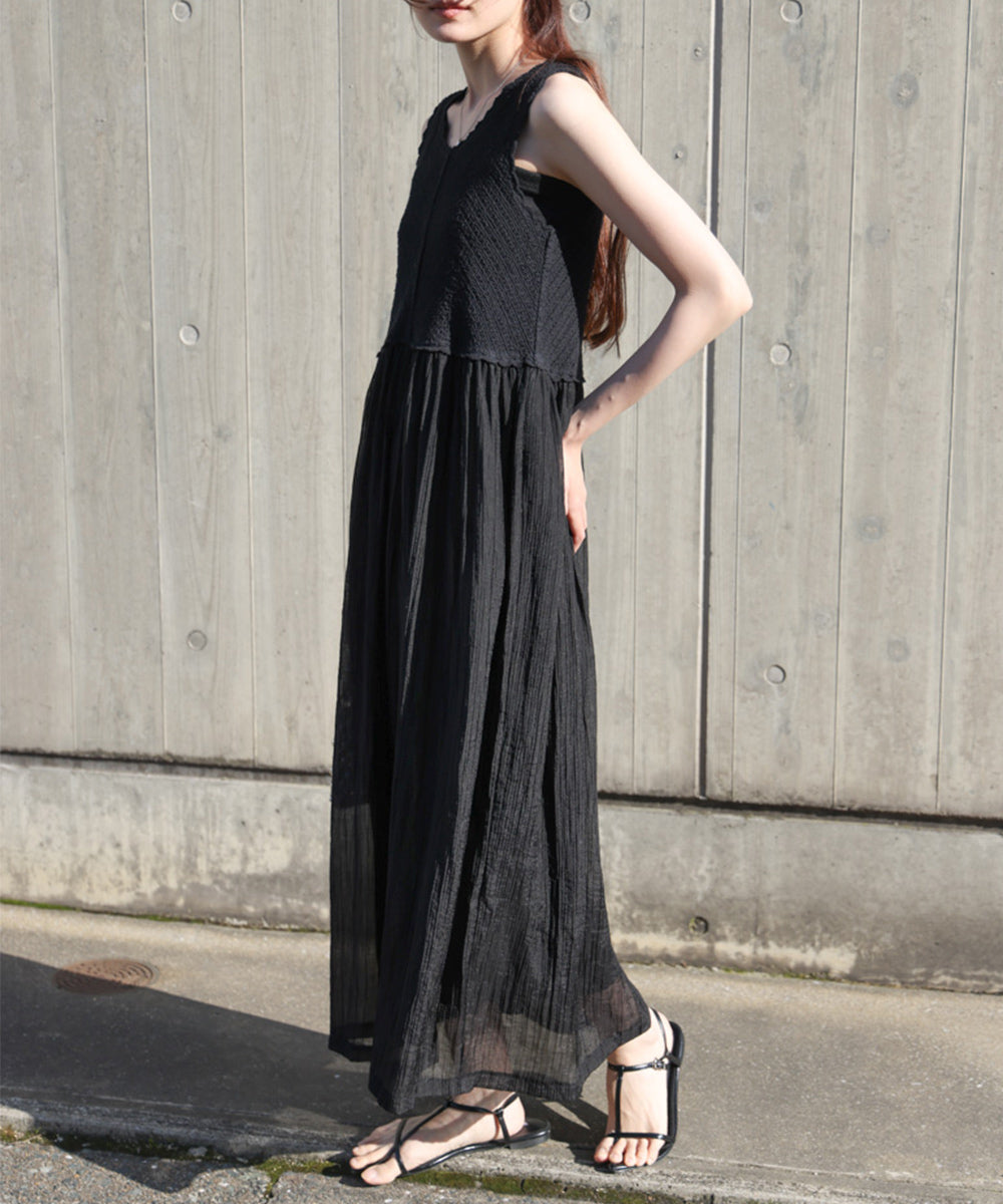 【S・M・Lサイズ展開】クロシェコンビキャミワンピース