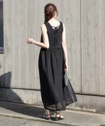 【S・M・Lサイズ展開】クロシェコンビキャミワンピース