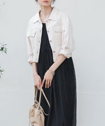 【S・M・Lサイズ展開】クロシェコンビキャミワンピース