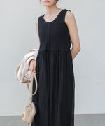 【S・M・Lサイズ展開】クロシェコンビキャミワンピース