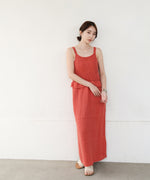 【S・Mサイズ展開】クロシェペプラムミックス編みワンピース