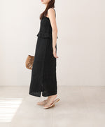 【S・Mサイズ展開】クロシェペプラムミックス編みワンピース