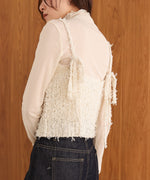 【LOOK掲載/2025SS】チュールリボンヤーンキャミソール