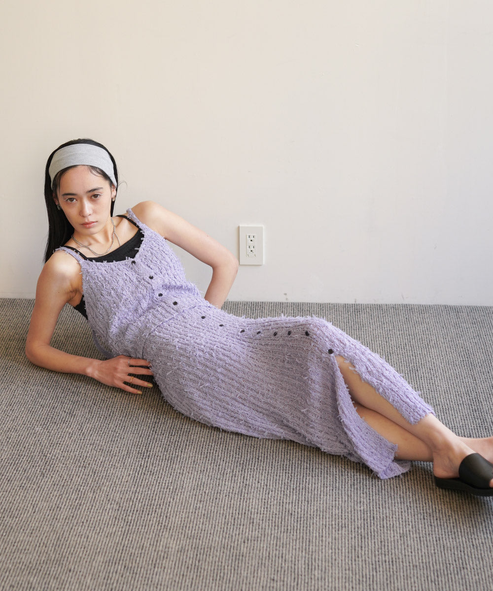 【LOOK掲載/2025SS】チュールリボンヤーンキャミソール