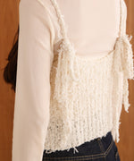 【LOOK掲載/2025SS】チュールリボンヤーンキャミソール