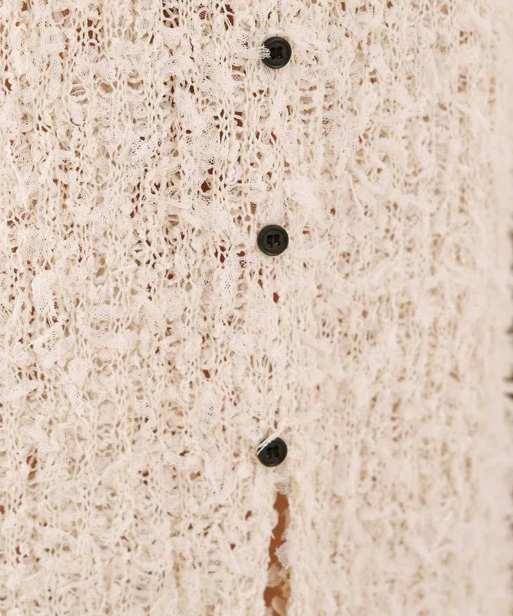 【LOOK掲載/2025SS】チュールリボンヤーン2WAYサマーニットスカート