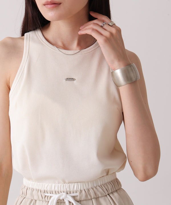 ロゴプレート付アメスリタンクトップ