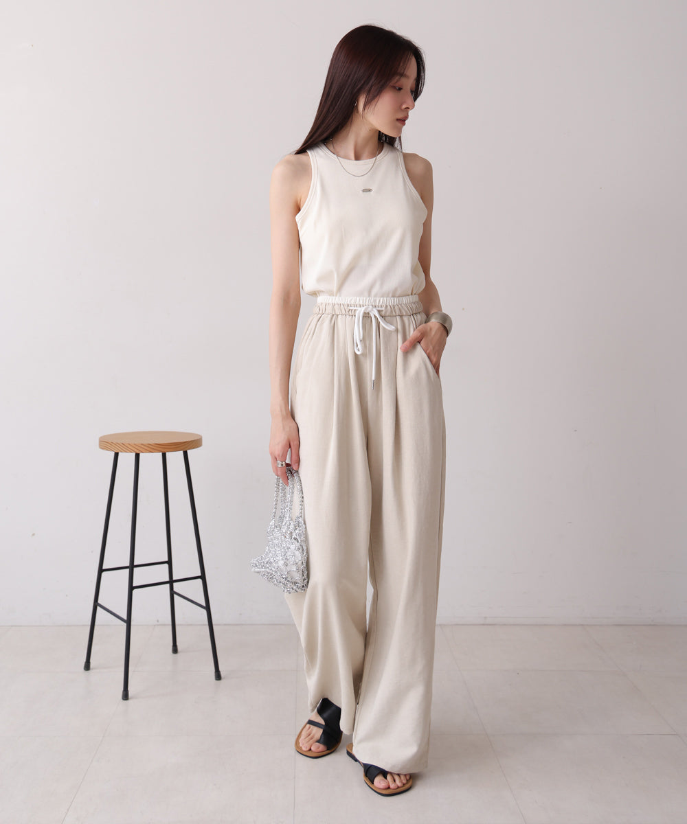 ロゴプレート付アメスリタンクトップ