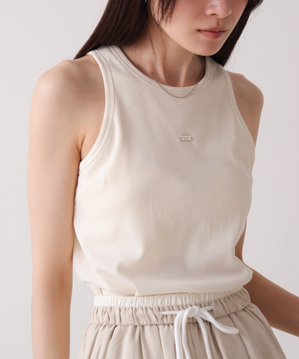 ロゴプレート付アメスリタンクトップ