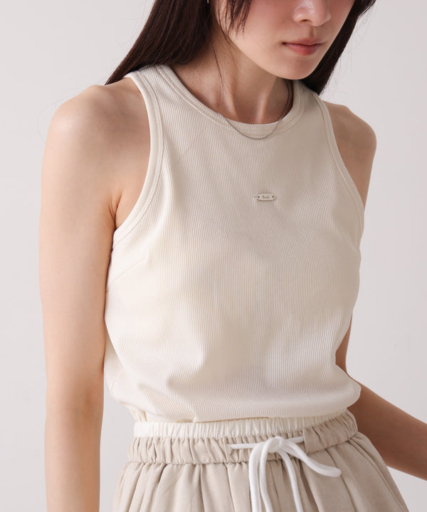 ロゴプレート付アメスリタンクトップ