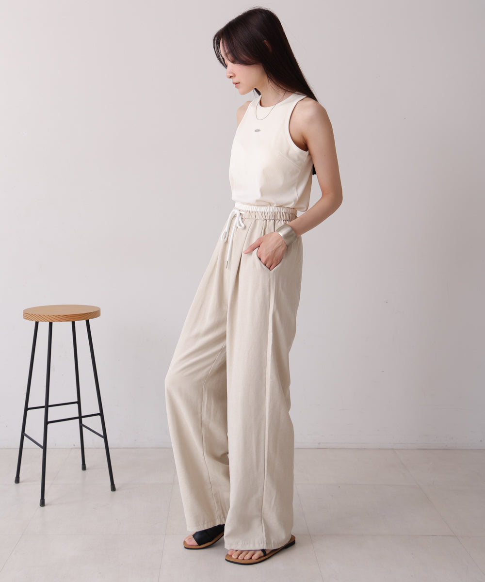 ロゴプレート付アメスリタンクトップ