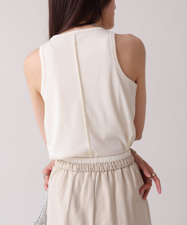 ロゴプレート付アメスリタンクトップ