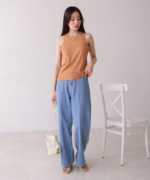 ロゴプレート付アメスリタンクトップ