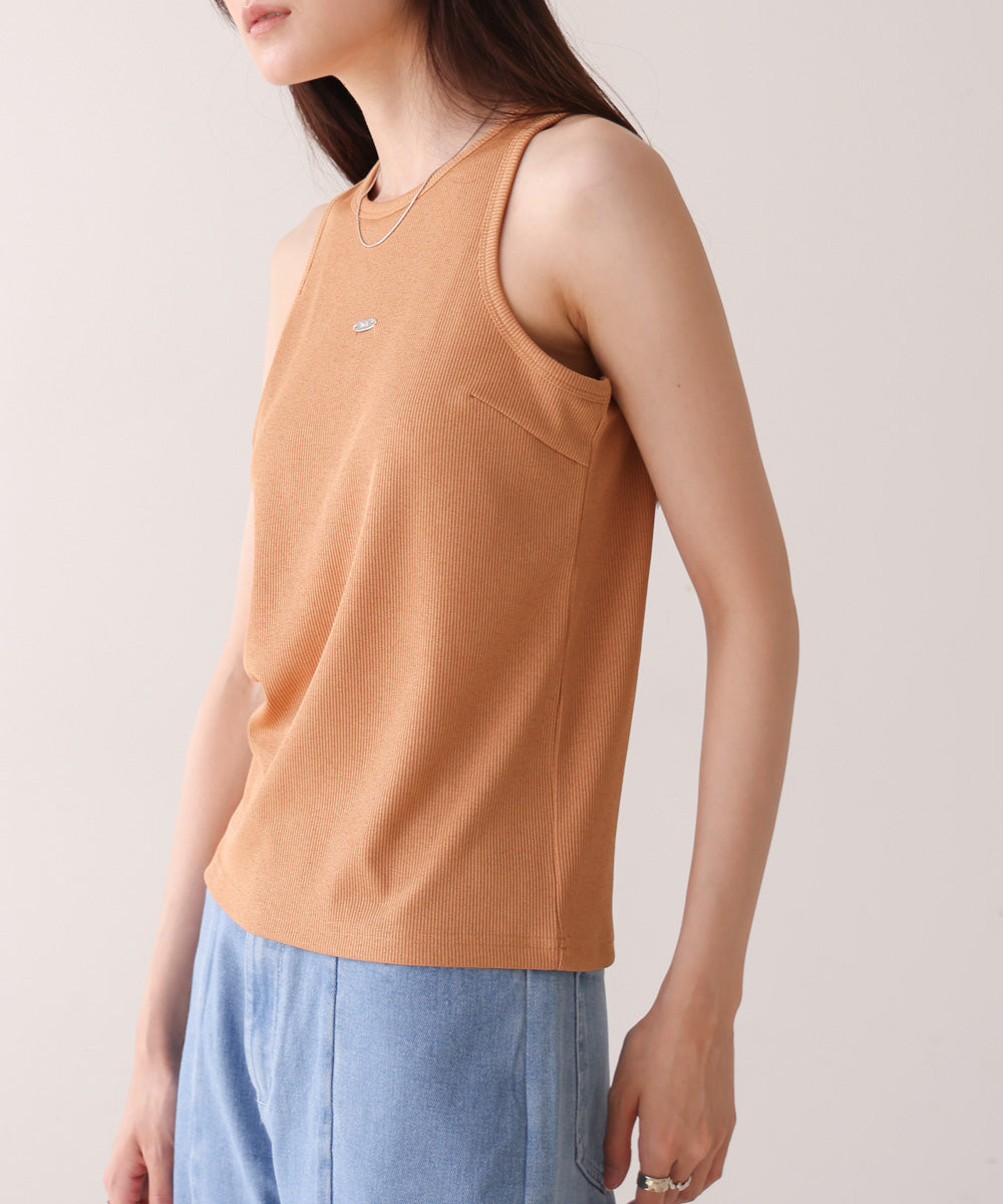 ロゴプレート付アメスリタンクトップ