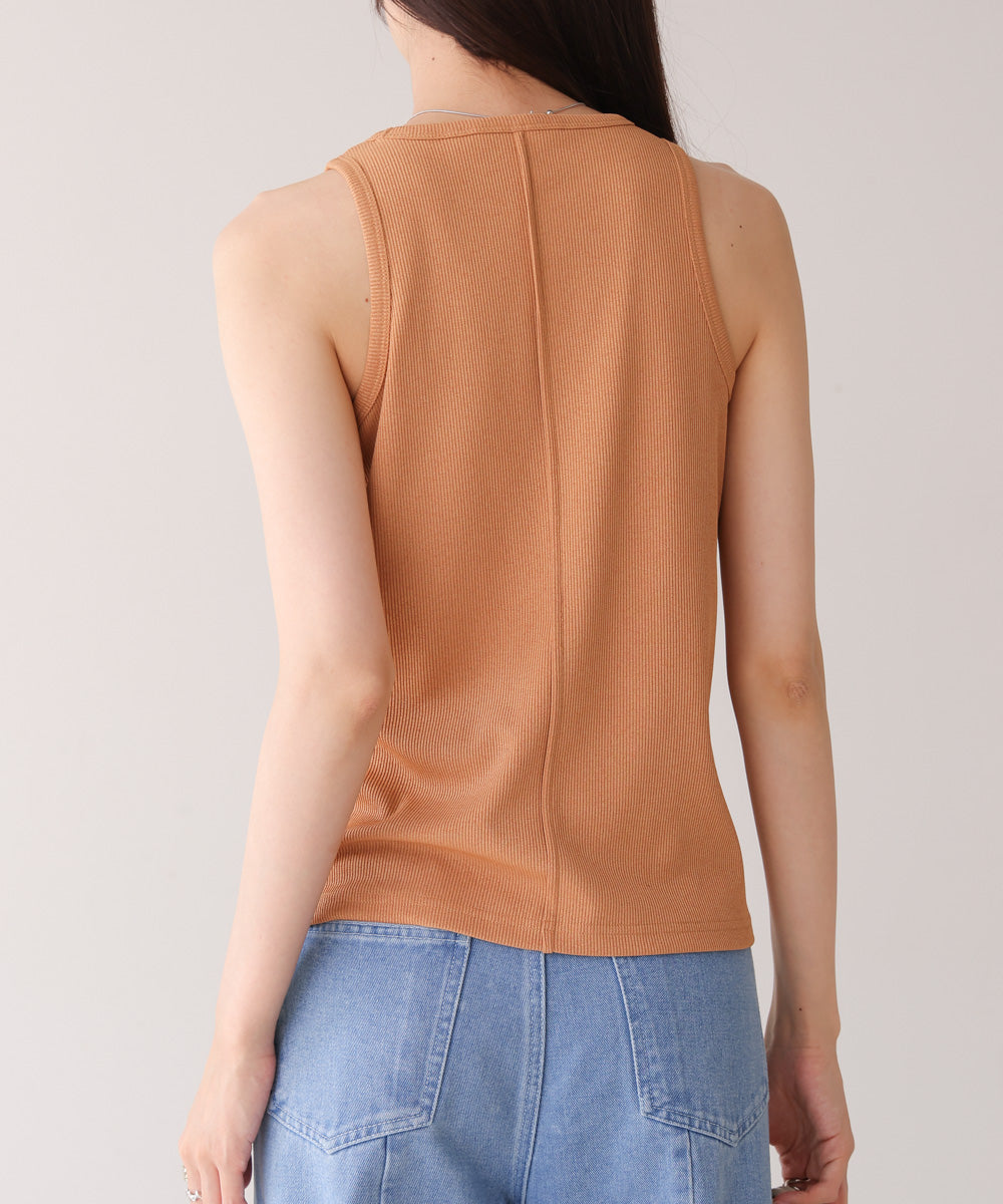 ロゴプレート付アメスリタンクトップ