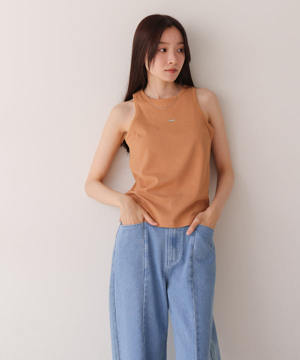 ロゴプレート付アメスリタンクトップ