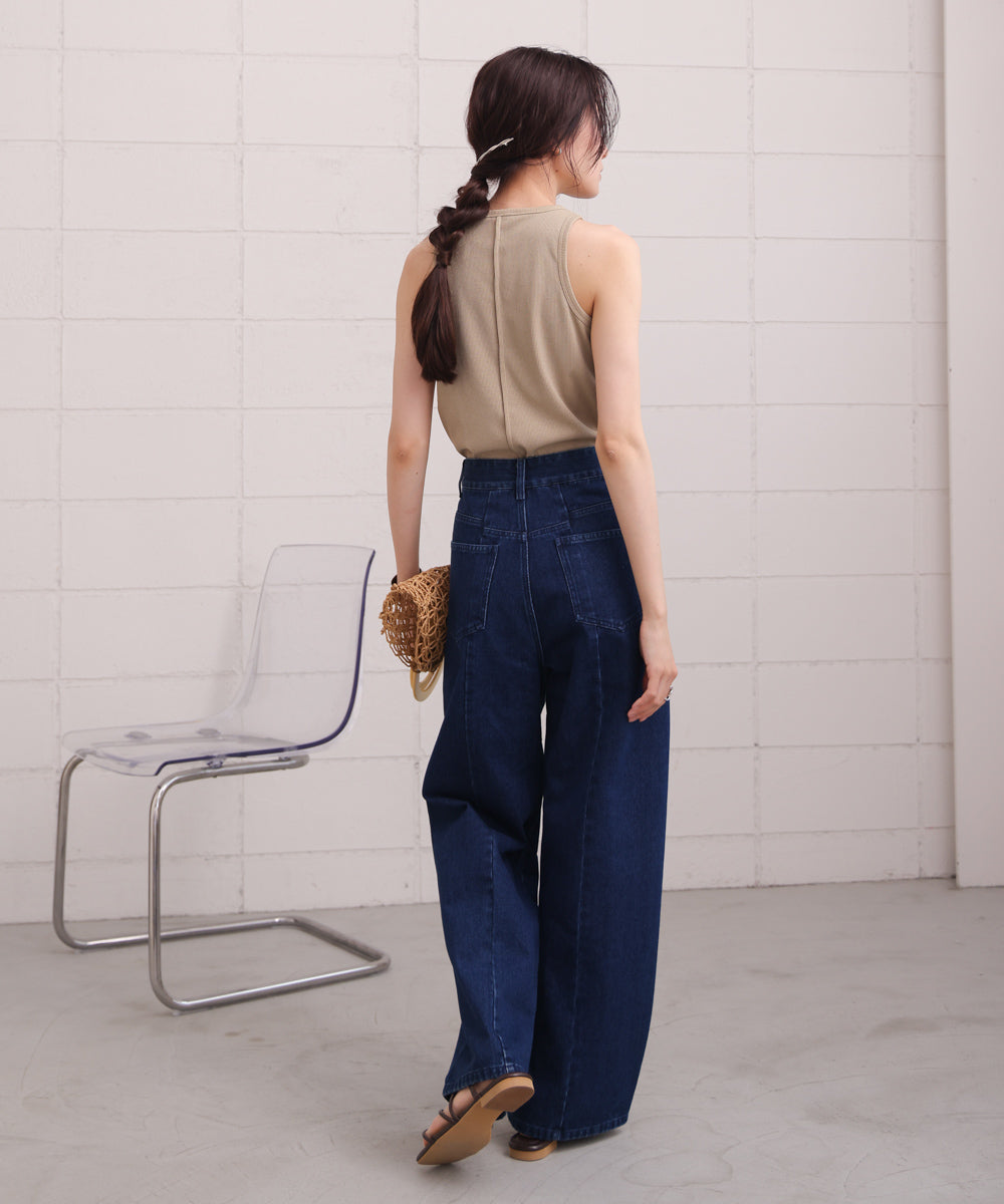 ロゴプレート付アメスリタンクトップ