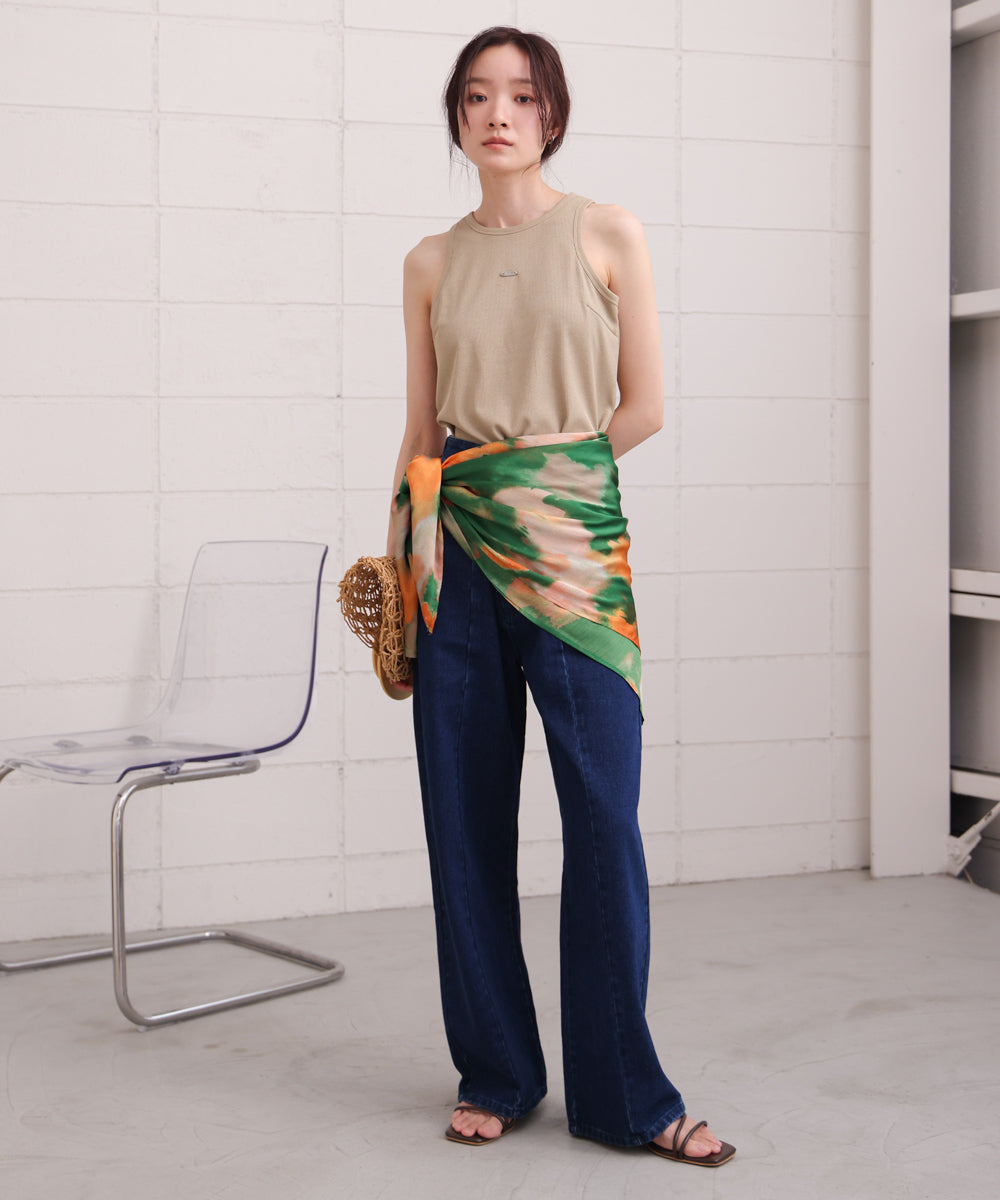 ロゴプレート付アメスリタンクトップ